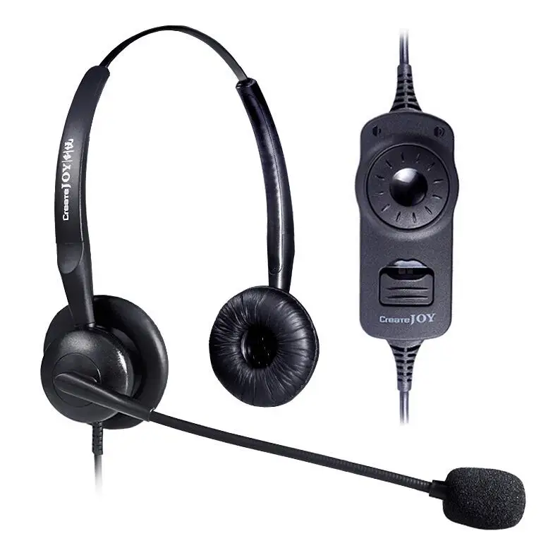 createjoy H10D binaural headset telephone customer service call center headset Business headset