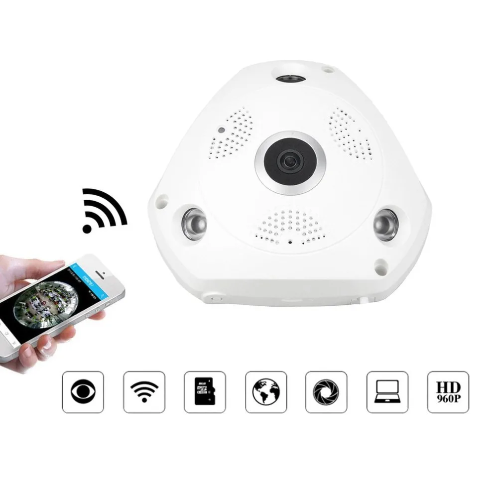 360 градусов панорамный Wi-Fi IP Камера 1.3MP видеонаблюдения Wi-Fi Камера охранных Беспроводной монитор Поддержка app удаленного просмотра