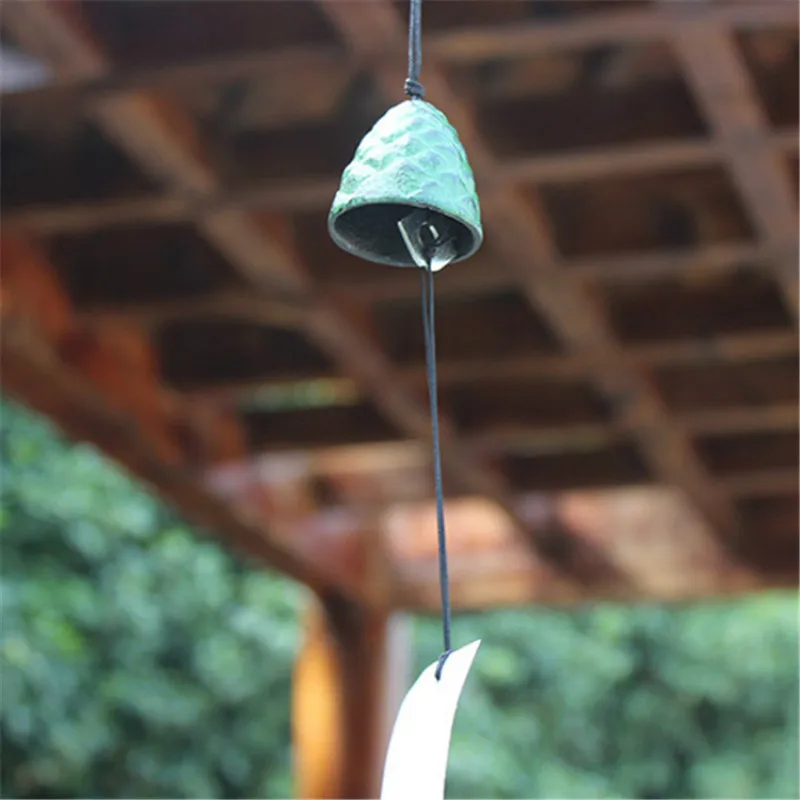 Японский Furin Wind Chime Nambu чугунный ивачу темно-зеленый сосновый конус на удачу подарок украшение дома