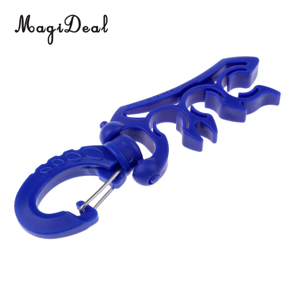 MagiDeal Premium Durable Nylon Triple 3 Hose Holder Regulator Gauge Octopus Retainer & Clip for Underwater Scuba Diving Diver