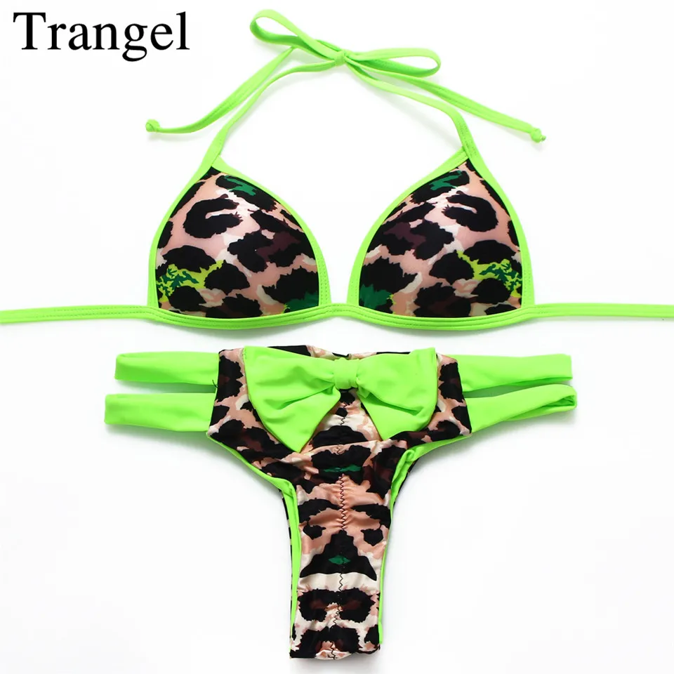 

2015 new women's candy-colored New bow bikini bow sexy bikini set swimwear women striped swimsuit Biquini maillot de bain