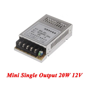 

MS-20-12 Mini DC switching power supply 20W 12V 1.6A,Single Output for Led Strip,voltage converter AC 110V 220v to DC 12v