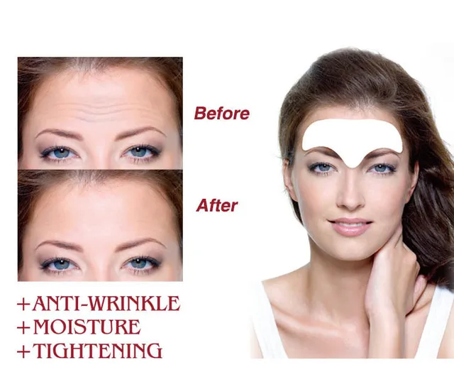 Free shipping Anti aging hydrogel forehead patch , anti wrinkle