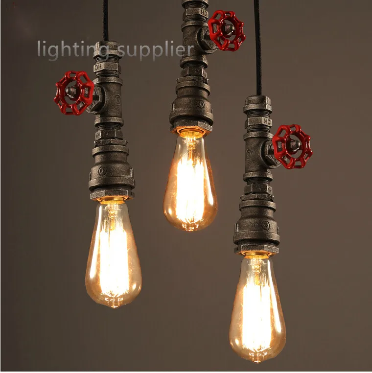 Industrial Vintage Pendant Lighting Fixture Celling Light Bar Hanging Lamp