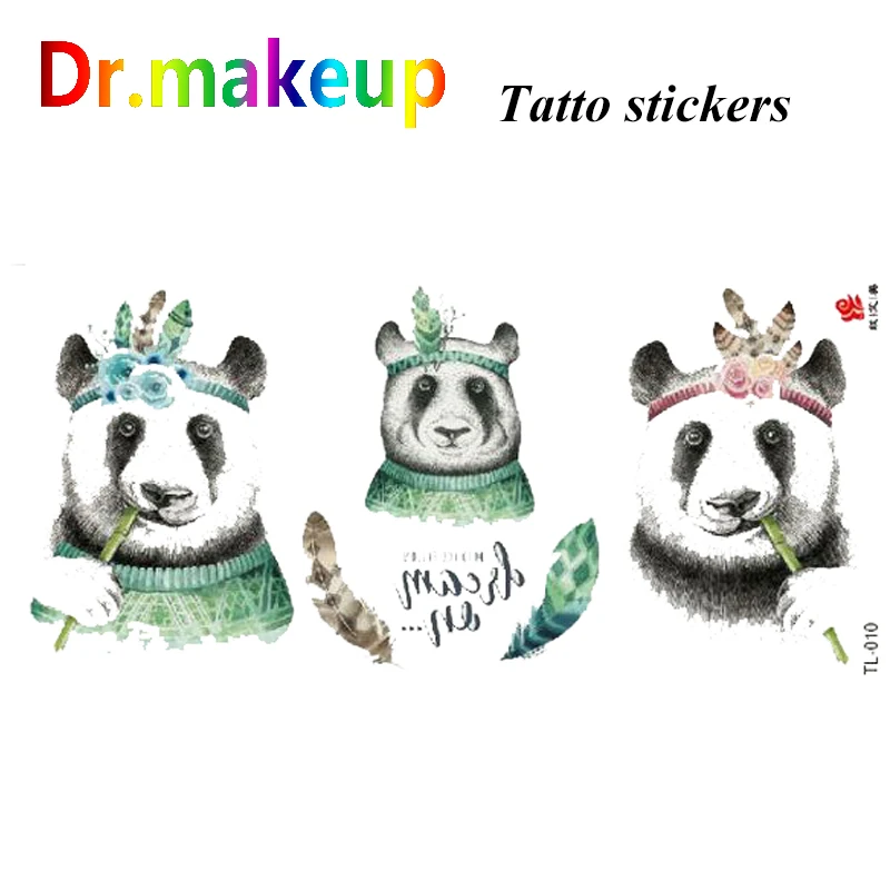 

Dr.makeup Tattoo Stickers Colorful Waterproof Safe Animal Figure Dreamcatcher Body Art Painting Makeup Accessories