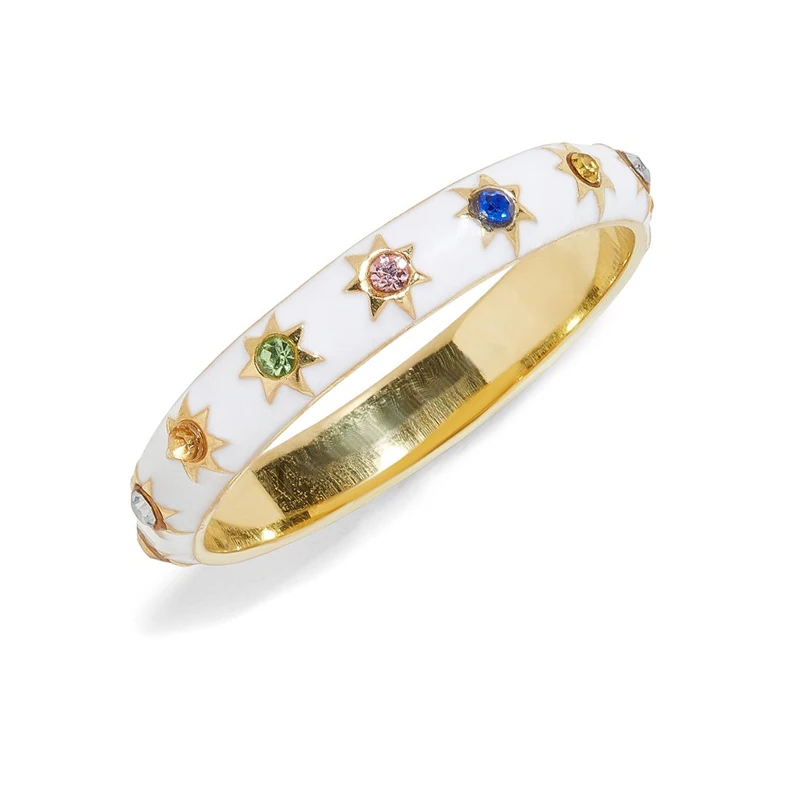 

birthstone ring for girl women birthday gift AAA+ colorful cubic zirconia simple geometric engagement rings