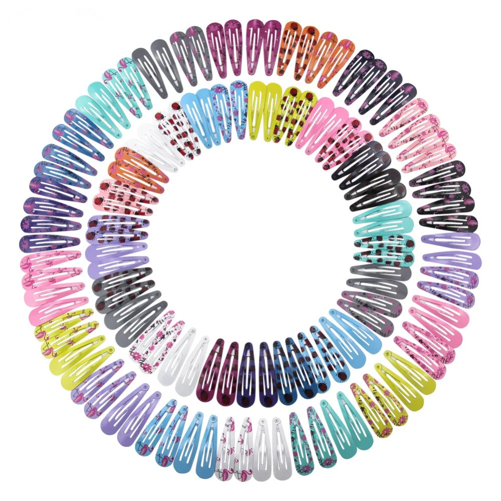 

Fioday 126Pcs Cute Cartoon Print Baby Girls Hair Clips Fashion Hair Accessories for children Drop Shipping