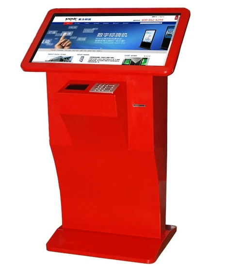touch screen bill payment kiosk with cash acceptor coin