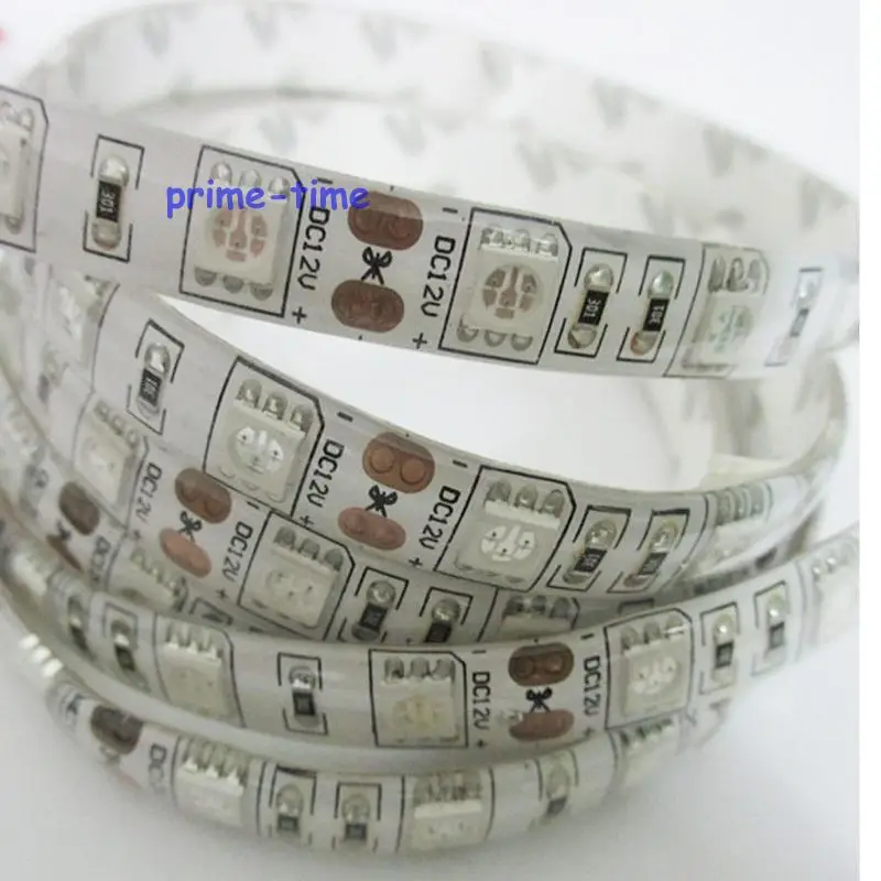 5 M/16.4ft DC12V IP65 эпоксидная смола Водонепроницаемая 5050SMD 60LED/M Красный 1 синий 5:1