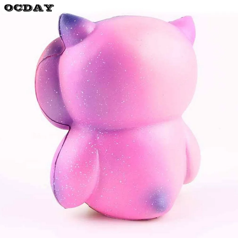 OCDAY Милая кавайная Сова Мягкая кукла игрушка мягкая медленно поднимающаяся Галактическая Сова сжимающая посылка гаджет игрушка для детей и взрослых игрушки для снятия стресса