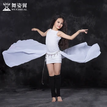 

2017 Hot Sale New Oriental Dance Costumes Wuchieal Brand kids girls Belly Dance Costume top+skirt Performance Clothes RT120