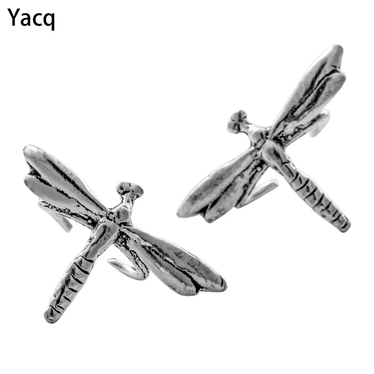 

YACQ 925 Sterling Silver Dragonfly Ear Jacket Earrings Birthday Party Jewelry Gifts for Women Girlfriend Her Dropshipping CE48