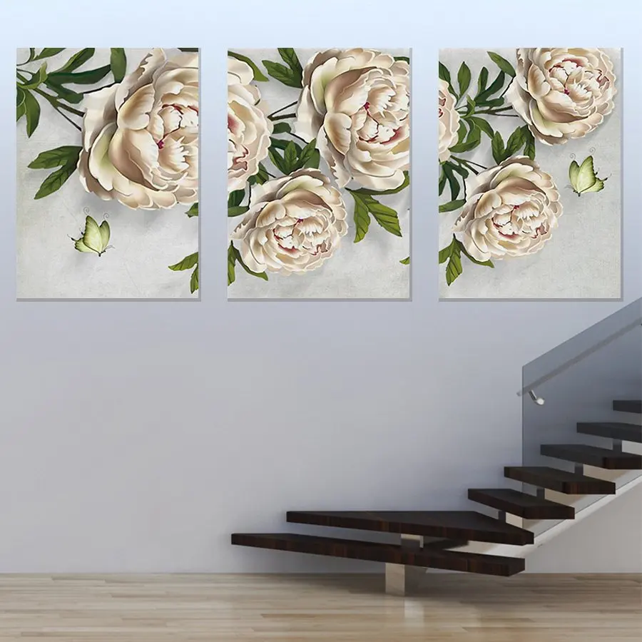 Details Of White Flowers HD Print Canvas Paintings Wall Artwork Prints Picture Home Decor for Living Room | Дом и сад