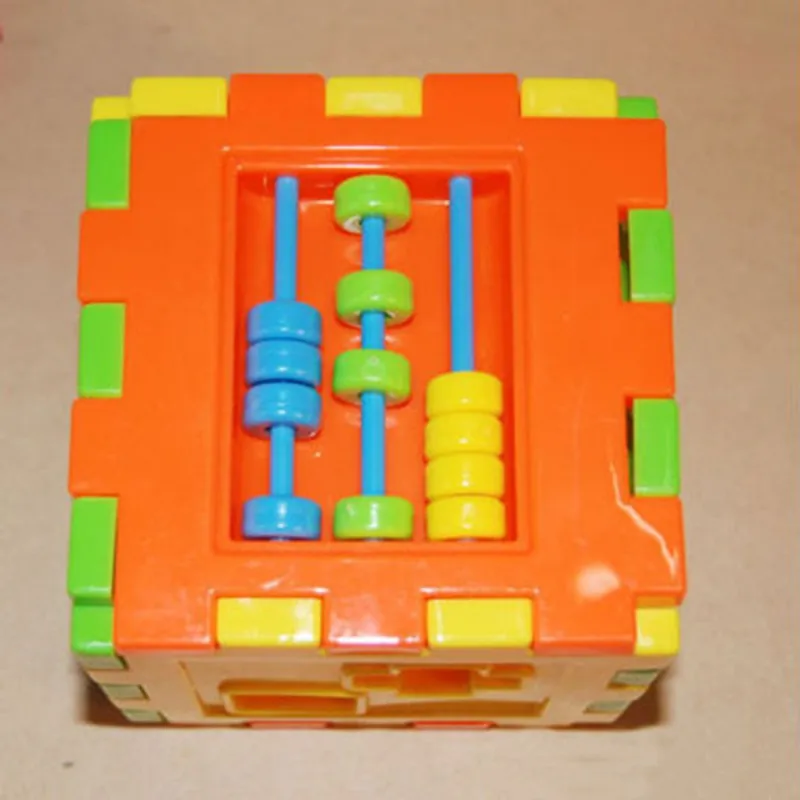 Красочные детские Математика Квадратные блоки детей сортировки коробка развивающие игрушки раннего детства обучающие игрушки