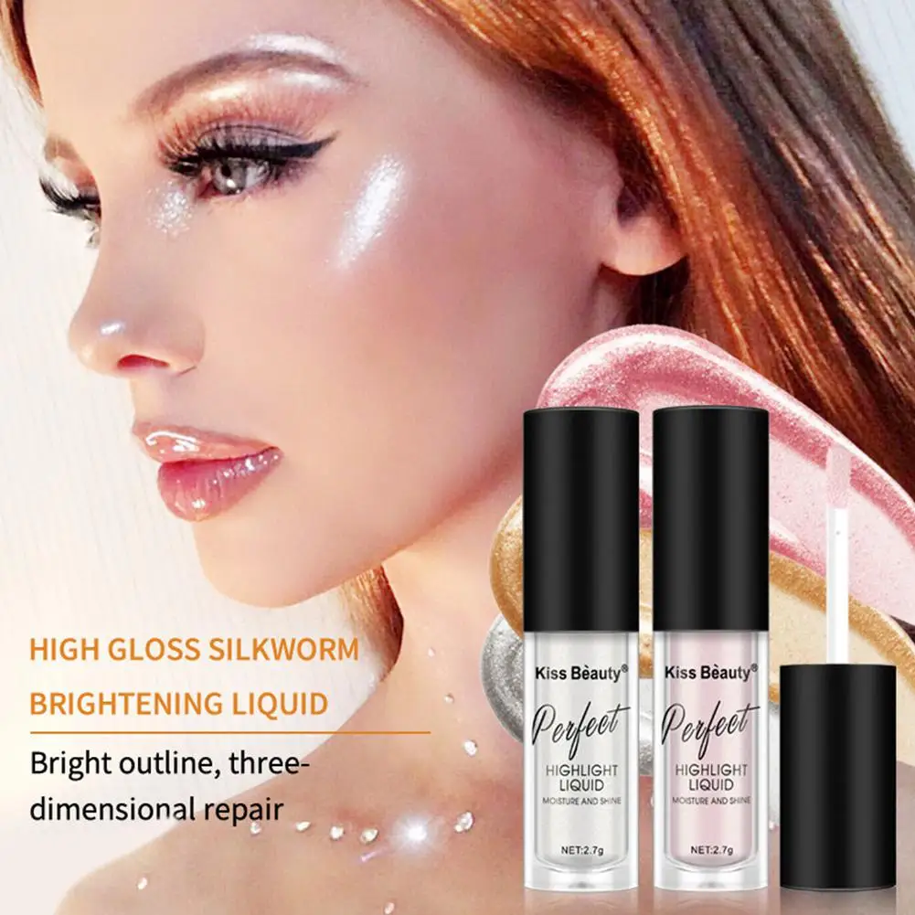

Women Highlighter Contour Cosmetics Long Lasting Face Brighten Shimmer Glow Liquid Highlighters Makeup