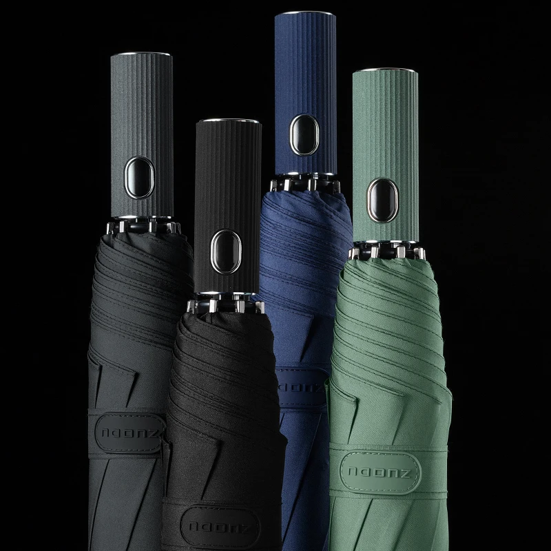 

Automatic Umbrella Folding Male Personality Automatic Sunshine and Rain Dual-purpose Student Windbreak Triple Umbrella