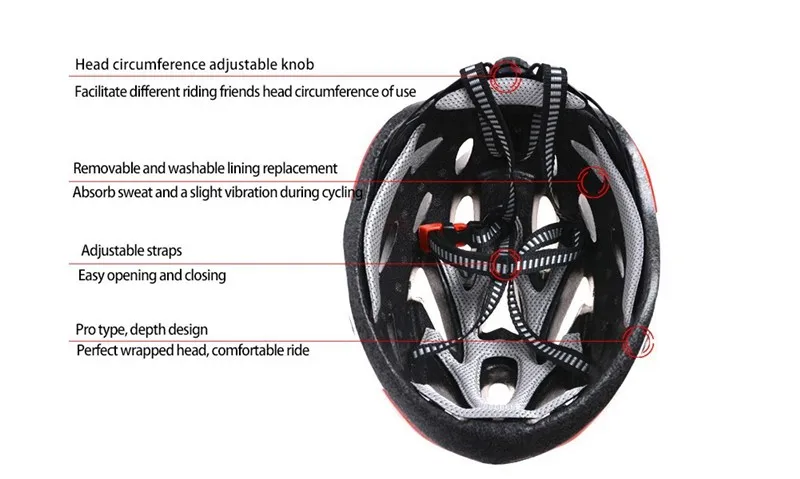 WEST BIKING Cycling Men's Women's Helmet EPS Ultralight Road MTB Mountain Bike Helmet Comfort Safety Cycling Bicycle Helmet