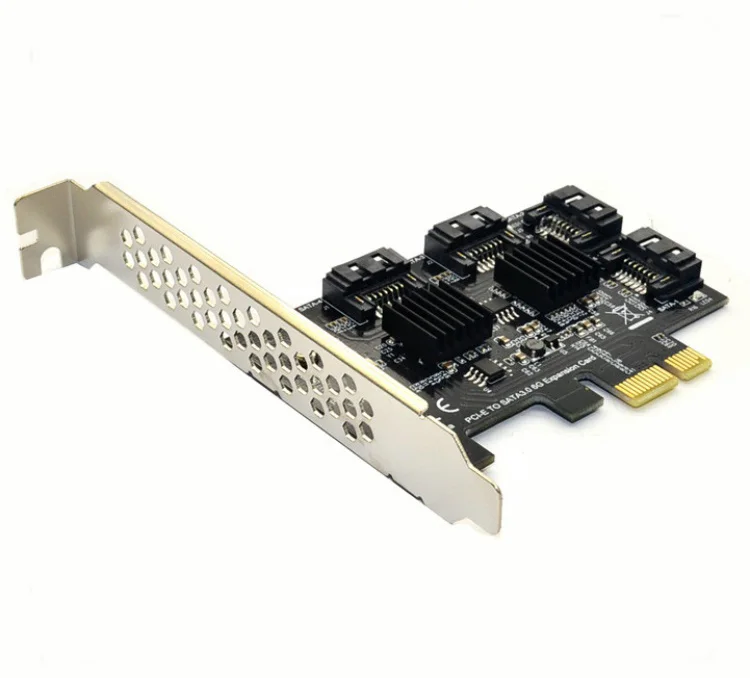 Плата адаптера PCI Express 1x 4X 8X 16X к SATA3.0 4-портовый адаптер SATA III 6G 10 шт./лот | Компьютеры