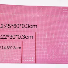 A2 Розовый ПВХ коврик для резки самовосhealing вающийся коврик для резки Лоскутные инструменты Ремесло Разделочная Доска коврики для резки для квилтинга