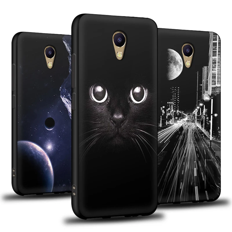 JURCHEN Case For Meizu M5 Note Cover Case Silicone Soft Back Cover For Meizu M 5 Note Case Coque For Meilan Note 5 Cartoon Cute meizu phone case with stones back