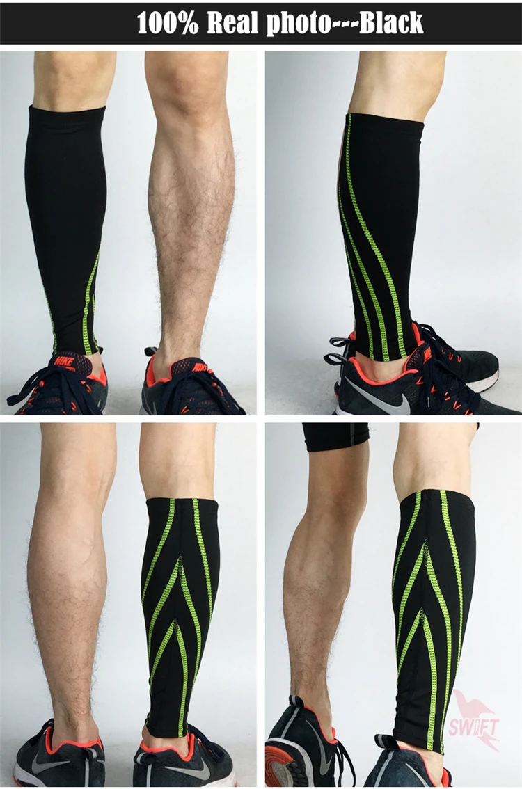 2 шт. функциональное компрессионное голени рукав Защита для голени унисекс Велоспорт бег Футбол Защитные носки для ног спортивная