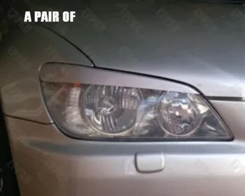 

Unpainted Fiberglass Headlight Eyelids Eyebrows for 1998-2005 Lexus IS200 IS300 RS200 Altezza