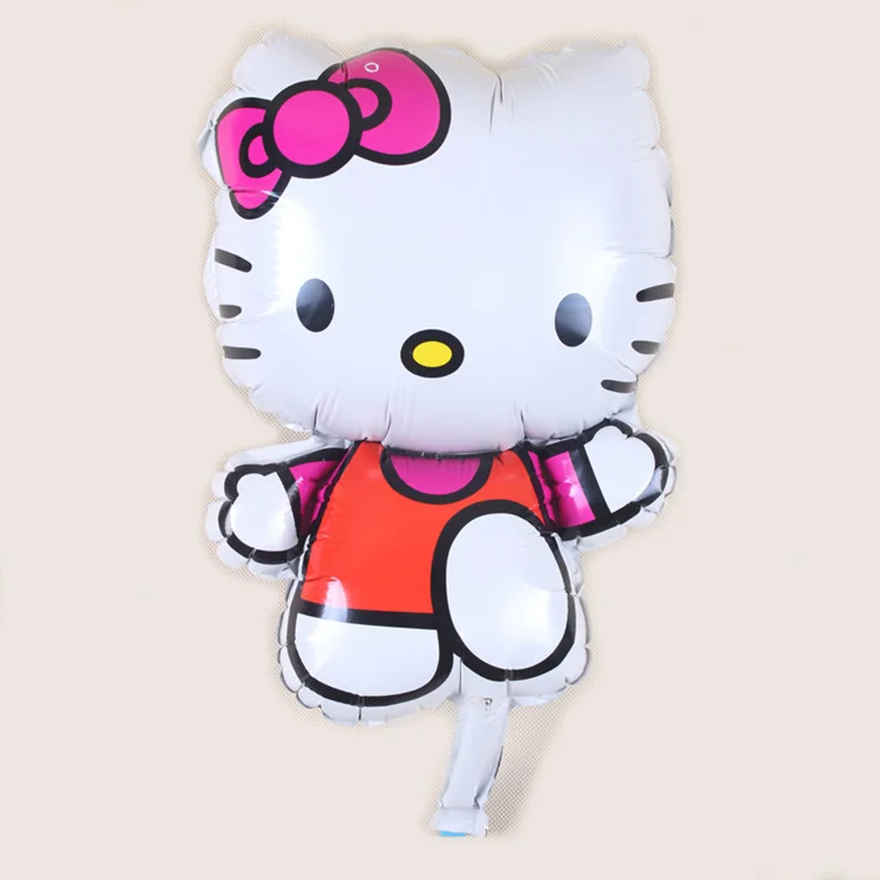 

1PC Cartoon Small Size Walking Hello Kitty Foil Balloon Wedding Princess Girls Favor Birthday Party Decorations Accessories