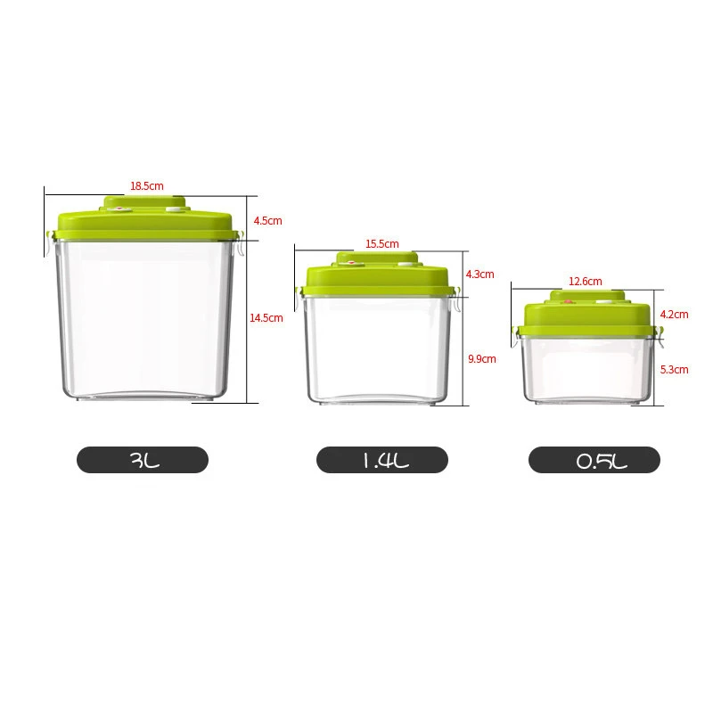 OLOEY 3 модели вакуумных контейнеров для свежих продуктов, герметичный чайник, герметичный горшок для пищевых продуктов, вакуумный упаковщик, кастрюли для уплотнения пищевых продуктов