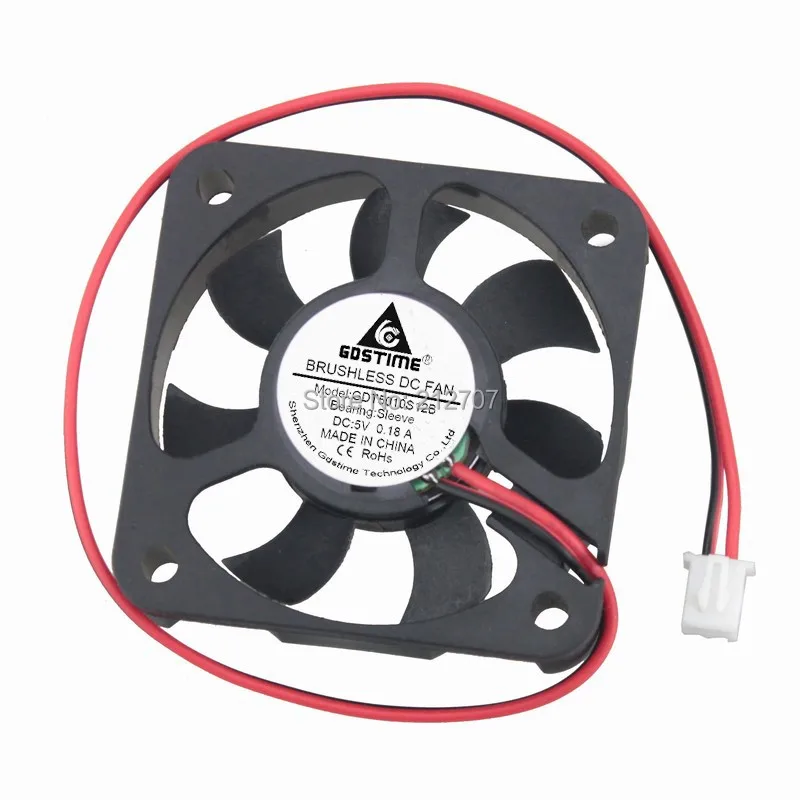 2Pcs 5V 50mm DC Turbine Cooling Blower Fan Industrial Cooler Fan 50x50x10mm