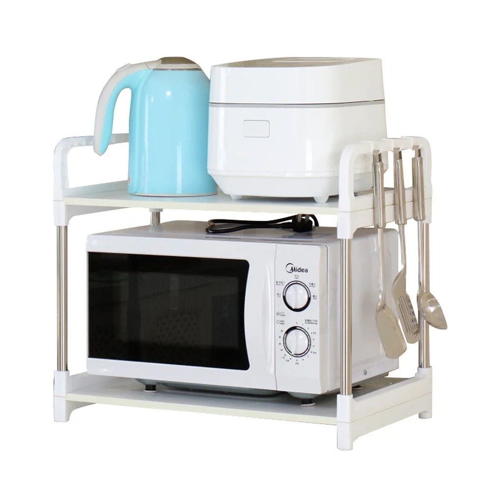  Single-layer 2-layer kitchen seasoning rice cooker storage shelf Microwave oven shelf oven rack sta - 32909112017