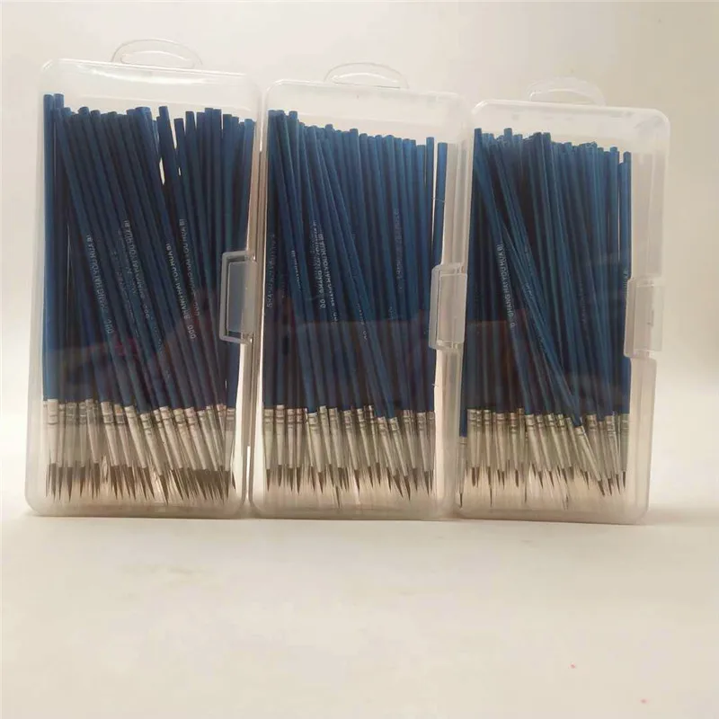 

100pcs /set Fine Detail Paint Brushes Set For Models, Miniatures, Lettering, and Face Painting