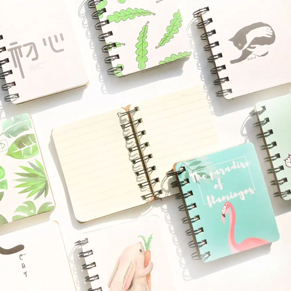 

Small Rollover Portable Coil Notebook Agendas Notespad Mini Pocket Planner Journal Diary Notebooks School Office Supply