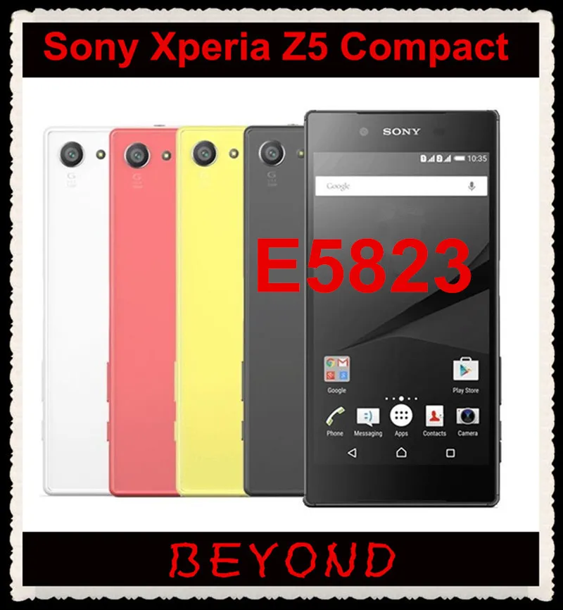 Sony Xperia Z5 Compact E5823 разблокированный GSM 4G LTE Android Восьмиядерный ОЗУ 2 Гб ПЗУ 32 Гб 4," 23 МП отпечаток пальца 2700 мАч