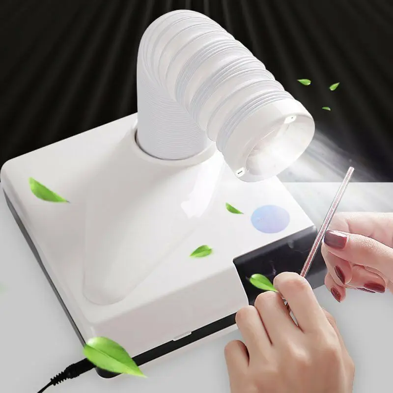 

60W Nail Dust Collector Vacuum Nail Dust Machine Retractable Tube with Fan Filter Nail Suction Dust Cleaner Manicure Tool Salon