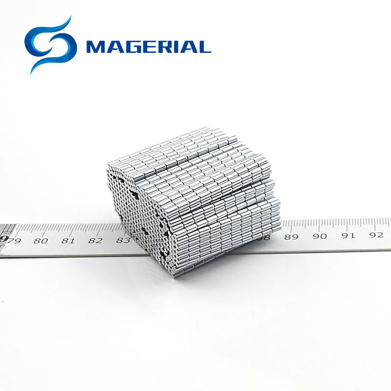Микро прецизионный магнитный цилиндр диаметр 2 0,079 ''маленький круглый диск 2x4 мм Датчик мини магниты Обучающие исследования 200 шт