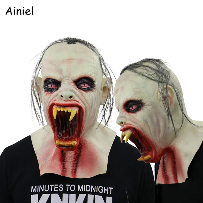 

Horror Vampire Mask Teeth Halloween Party Full Head Face Horrible Mask Fancy Dress Terror Masks for Men Cosplay Halloween Prop