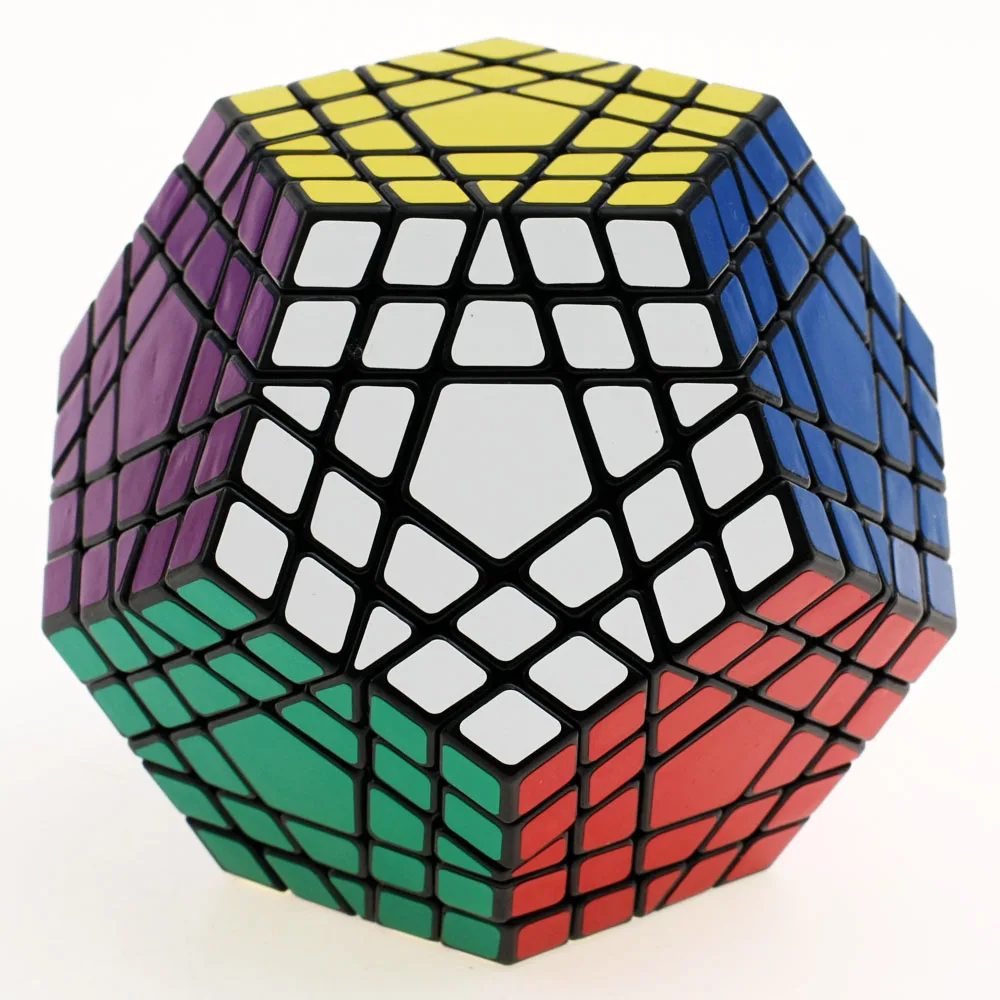 Goede Shengshou 5x5 Gigaminx Magic Cube Puzzel Zwart en Wit Dodecaëder 5x5 Speed Cube Game Leren educatief Cubo magico Speelgoed