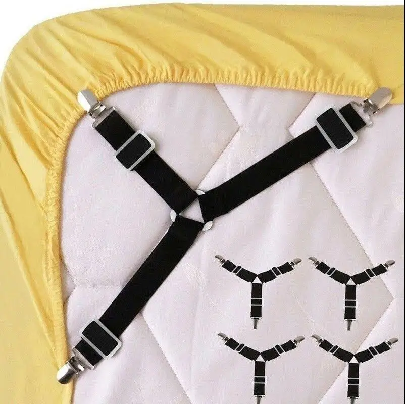 Черный 4 цвета шт кровать матрас зажимы для пакетов захваты ремни-подвески держатель с креплением дома кровать поставки