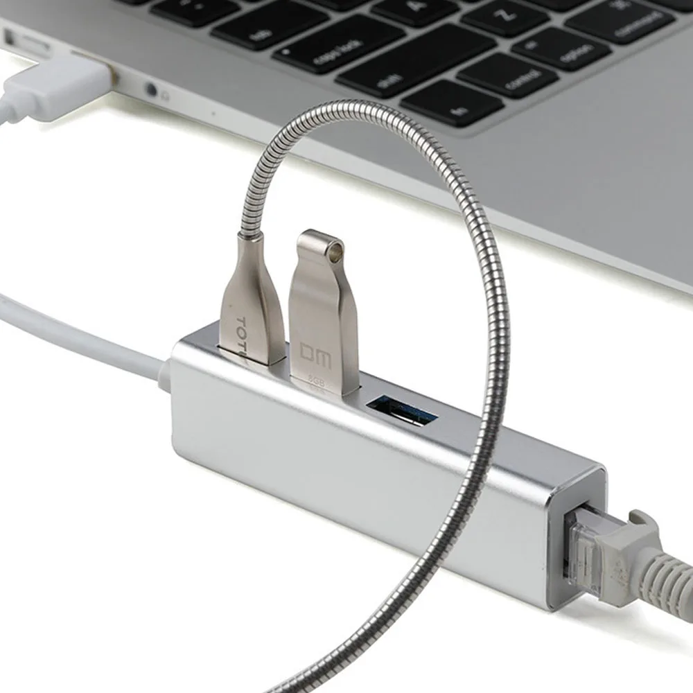 FDBRO Ethernet Rj45 Lan адаптер 3 порта концентратор USB Type C 10/100/1000 Мбит/с Gigabit Ethernet USB 3,0 сетевая карта для MacBook USB C
