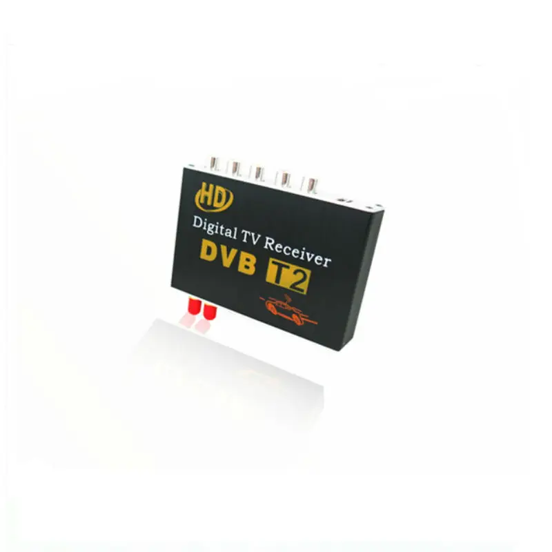 Гоночная машинка DVB-T2 коробка автомобильное Цифровое ТВ-тюнер ресивер MPEG2 MPEG4 MPEG-4 с двойной тюнер Автомобильный мобильный цифровой DVB T2 приемник
