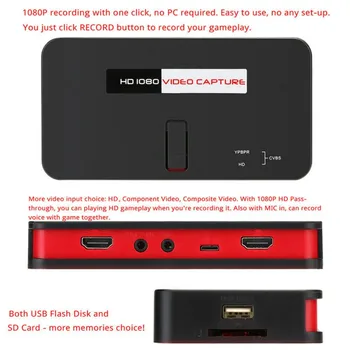 

Ezcap 284 1080P HDMI Game Video Capture Recorder Card Box For XBOX PS3 PS4 TV