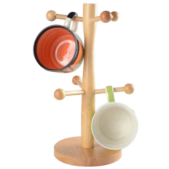 Tea Cup Display Stand Wooden Coffee Mug Tree Tea Cup Holder Stand Mug Storage Rack In 72 Tea Cup Display Stand Wooden Coffee Mug Tree Tea Cup Holder Stand Mug Storage Rack In 72