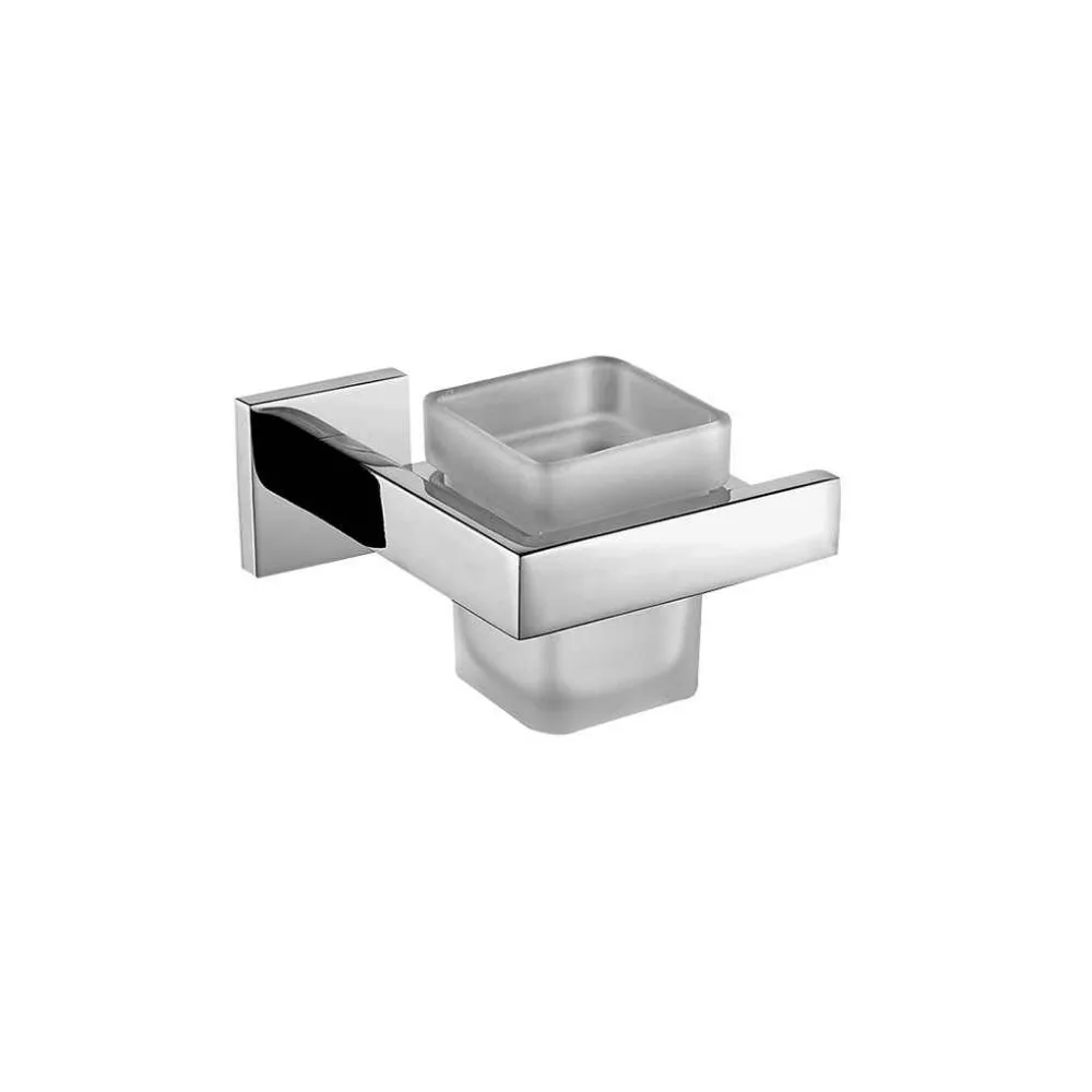

Square Frosted Glass Toothbrush Holder Toothpaste Storage Rack Razor Toothbrush Dispenser Bathroom Storage Box Accessories Tool