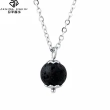 

Diffuser Lava Pendant Necklaces For Women Girls Aromatherapy Oil Natural Lava Rock Jewelry
