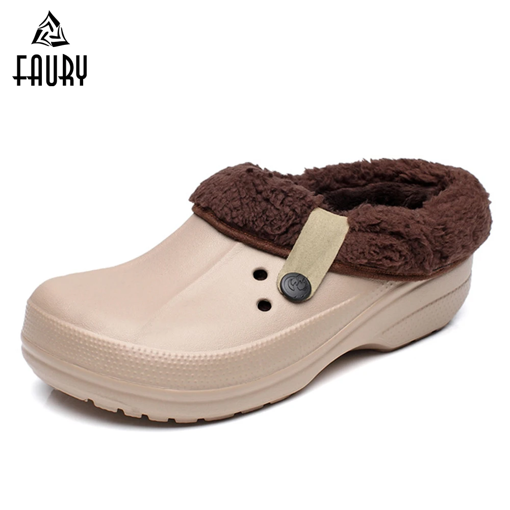 fur lined clogs women's