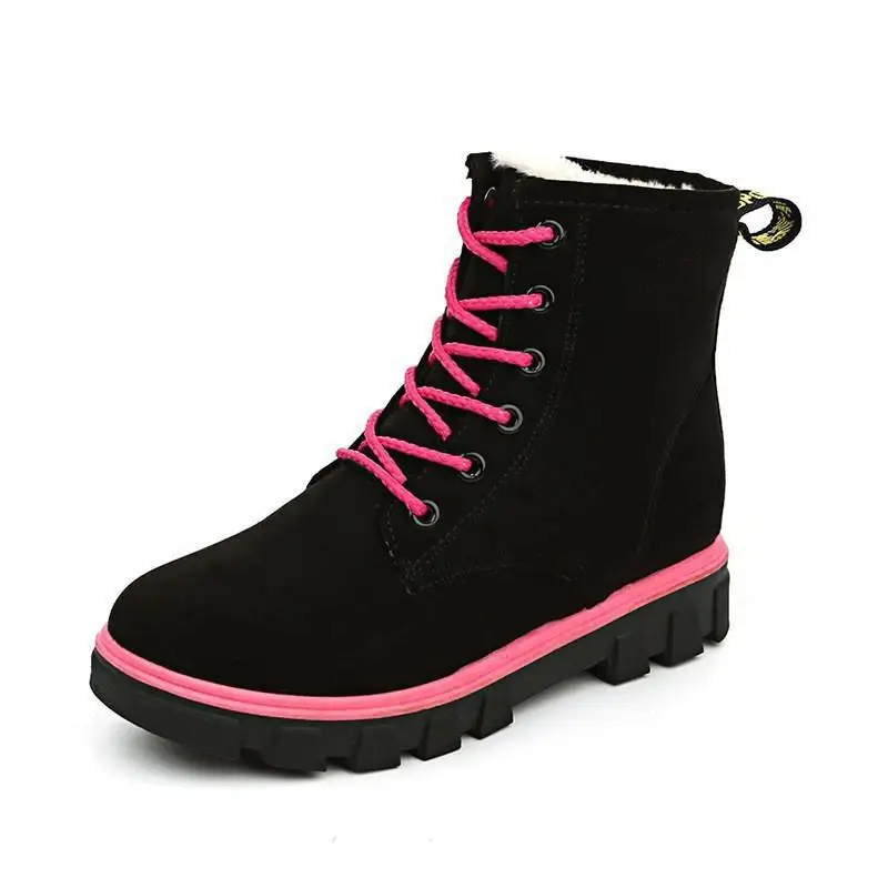 

Fashion warm snow boots 2018 heels winter boots new arrival women ankle boots women shoes warm fur plush Insole shoes woman 2