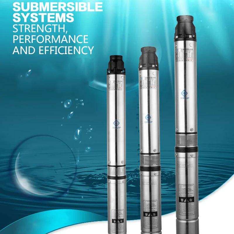 

2 years warranty SS304 deep well water pump 220v 4T 68m water well pump 1.5" outlet deep well pump submersible well water pump