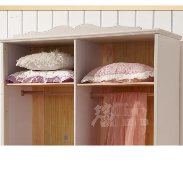 Modern Corner Wardrobe Armoire Dresser Solid Wood Bedroom