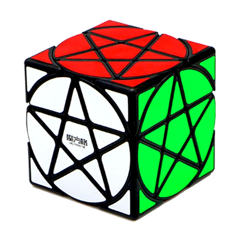 

Qiyi Cube Mofangge Pentacle Magic Cube Black Stickerless Speed Cube Puzzle Star Twist Cubes Toys For Children Kids Gift