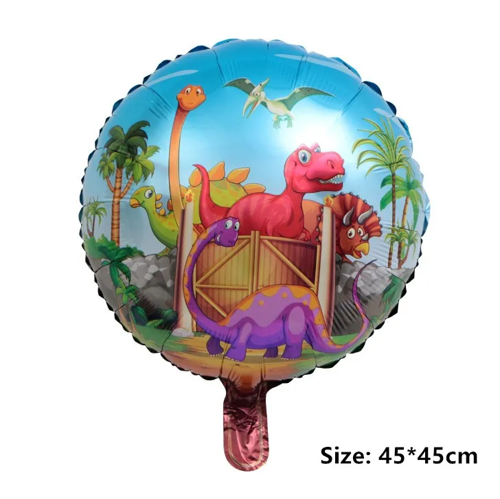 Воздушные шары из фольги в виде динозавра, украшения для дня рождения, Большие Гелиевые Шары в стиле динозавра джунглей, вечерние шары в стиле парка Юрского периода для мальчиков - Цвет: Dinosaur